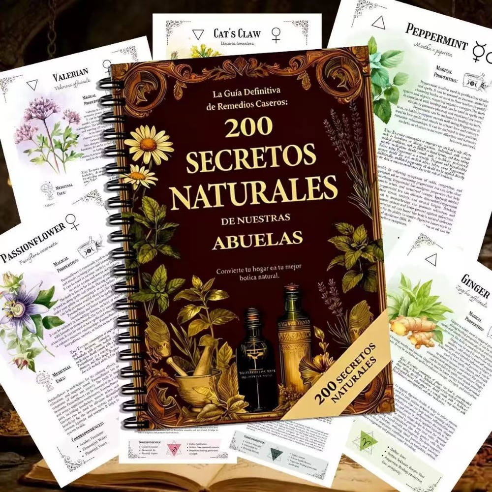 200の自然の秘密 A5 スペインの漢方薬ガイド、おばあちゃ - Herbal Wellness のレビューと価格